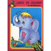 Elefantelul - Carte de colorat cu abtibilduri