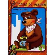 Ursul - Carte de colorat cu abtibilduri