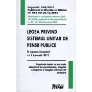 Legea privind sistemul unitar de pensii publice. In vigoare incepand cu 1 ianuarie 2011