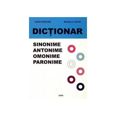 Dictionar - sinonime, antonime, omonime, paronime