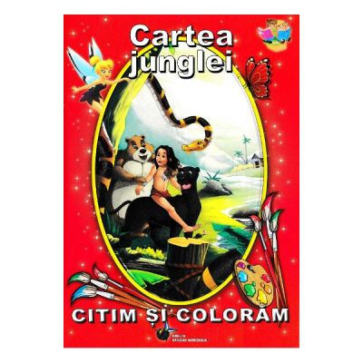 Cartea junglei - Citim si coloram