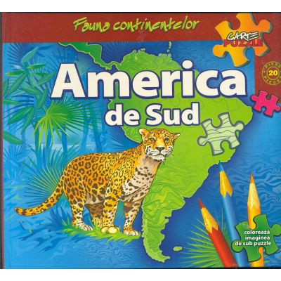 Fauna continentelor - AMERICA de SUD - Carte PUZZLE