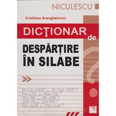 Dicţionar de despărţire în silabe